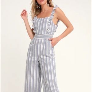Striped jumpsuit
